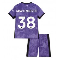 Camiseta Liverpool Ryan Gravenberch #38 Tercera Equipación Replica 2023-24 para niños mangas cortas (+ Pantalones cortos)